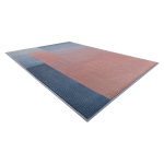 Tapis nain g�om�trique 7710 / 51944 rouge / bleu 80x150 cm