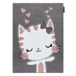 Tapis petit kitty chat, chaton gris 80x150 cm Tapis petit kitty chat, chaton gris 80x150 cm