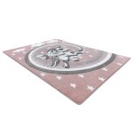 Tapis petit pony petit poney rose 80x150 cm