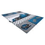 Tapis petit race course formula 1 voiture bleu 120x170 cm Tapis petit race course formula 1 voiture bleu 120x170 cm