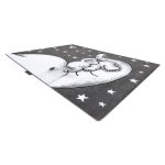 Tapis petit trumpet trompette l'lphant toile gris 140x190 cm
