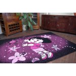 Tapis pilly 7818 dora - pourpre / noir 140x190 cm
