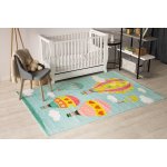 Tapis play des ballons des nuages g3426 - 2 vert 120x165 cm Tapis play des ballons des nuages g3426 - 2 vert 120x165 cm