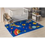 Tapis play cosmos fus�es plan�tes g3420 - 1 bleu 120x165 cm