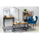 Tapis rtro he191 noir et crme vintage 160x220 cm