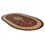 Tapis royal adr ovale modle 521 bordeaux 150x250 cm