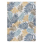 Tapis sizal cooper feuilles 22251 Écru / bleu foncé 200x290 cm Tapis sizal cooper feuilles 22251 Écru / bleu foncé 200x290 cm