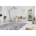 Tapis sizal sion chevrons 22180 tissé À plat ecru / bleu / rose 200x290 cm Tapis sizal sion chevrons 22180 tissé À plat ecru / bleu / rose 200x290 cm