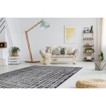 Tapis sizal sion trellis, lignes 22144 tissé À plat noir / ecru 200x290 cm Tapis sizal sion trellis, lignes 22144 tissé À plat noir / ecru 200x290 cm