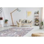 Tapis sizal sion vagues 2836 tissé À plat ecru / bleu / rose 200x290 cm Tapis sizal sion vagues 2836 tissé À plat ecru / bleu / rose 200x290 cm