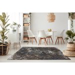 Tapis zara 0w3982 p50 520 - structural deux niveaux de molleton gris / beige 200x290 cm