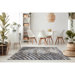 Tapis zara 0w6119 p50 610 - structural deux niveaux de molleton gris / cr�me 80x150 cm