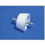 Taquet clou - blanc - lot de 12