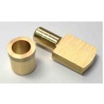 Taquet d'tagre laiton poli tige  6 mm - par 4
