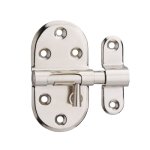 Targette À pêne rond thirard, acier nickelé gris Targette À pêne rond thirard, acier nickelé gris