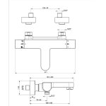 Tempo mitigeur bain - douche thermostatique chrom