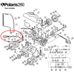 Tentacule complte de rechange pour polaris 180 / 280 / 380 - b5
