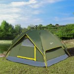 Tente de camping 2 personnes double toit imperméable 2, 3 x 2 x 1, 35 m vert kaki montage démontage facile ... Tente de camping 2 personnes double toit imperméable 2, 3 x 2 x 1, 35 m vert kaki montage démontage facile ...