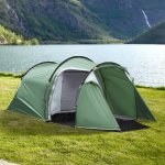 Tente de camping familiale 3 - 4 personnes montage facile 3 portes fentres dim. 4, 26l x 2, 06l x 1, ...