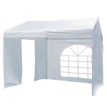 Tente de réception luxe blanche avec côtés 3 x 3 m Tente de réception luxe blanche avec côtés 3 x 3 m