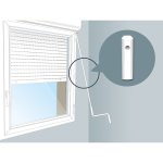 Tige seule hexagonale diamtre 10 mm l120 cm, acier laqu blanc, pour volet manoeuvre treuil