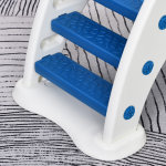 Toboggan enfant pliable 3  6 ans usage intrieur extrieur dim. 120l x 50l x 56h cm hdpe bleu