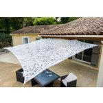 Toile d'ombrage ajoure blanche 120g / m2 2x3m