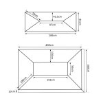 Toile de rechange pour pavillon tonnelle tente polyester haute densit impermabilis 180 g / m 3 x ...