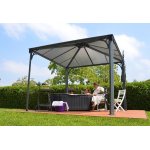 Tonnelle aluminium et polycarbonate 13 m2