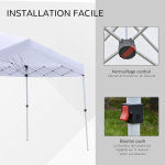 Tonnelle barnum de jardin pop - up pliant 6l x 3l x 2, 91h m hauteur rglable sac inclus acier poxy ...