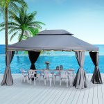 Tonnelle barnum pavillon de jardin style colonial double toit toile moustiquaires et toiles amovibles ... Tonnelle barnum pavillon de jardin style colonial double toit toile moustiquaires et toiles amovibles ...