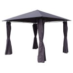Tonnelle - pergola shana gris en polyester - 3 x 3 x 2. 6 m Tonnelle - pergola shana gris en polyester - 3 x 3 x 2. 6 m