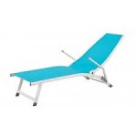 Transat aluminium kb8 avec accoudoirs bleu Transat aluminium kb8 avec accoudoirs bleu