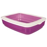Trixie bac a litiere cisco avec rebords - 38x11x50 cm - pour chat