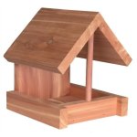 Trixie natura mangeoire en bois de cedre - 16x15x13 cm - naturel - pour oiseaux