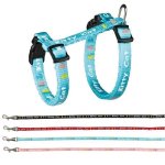 Trixie set harnais avec laisse kitty cat - coloris aleatoire - pour chaton