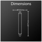 Tube led s14, 7w . cons (42w . eq), lumi�re blanche chaude