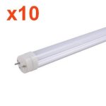 Tube non led 150cm t8 50w (pack de 10) - blanc chaud 2300k - 3500k - silamp