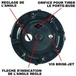 Turbine escamotable mini - 8 hauteur d'émergence 9, 5cm Turbine escamotable mini - 8 hauteur d'émergence 9, 5cm