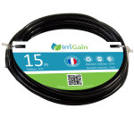 Tuyau d'arrosage goutte  goutte pvc 5x7 noir 15 mtres - micro - irrigation