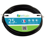 Tuyau d'arrosage goutte  goutte pvc 5x7 noir 25 mtres - micro - irrigation