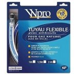 Tuyaux de gaz naturel caoutchouc 10ans 2m - tnc208 Tuyaux de gaz naturel caoutchouc 10ans 2m - tnc208