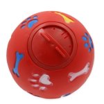 Tyrol balle a friandises - avec ouverture ajustable - rouge - pour chien