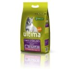 Ultima - croquettes pour chat sterilise au saumon - 3kg