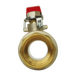 Vanne  sphre - mle / mle 15 / 21 - manette papillon - passage intgral