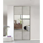 Vantail optissimes 2500 * 608 recoupable toil� mineral partition miroir