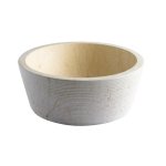 Vasque À poser haute et bouchardée en pierre naturelle beige Vasque À poser haute et bouchardée en pierre naturelle beige