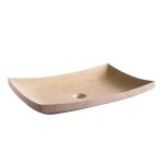 Vasque À poser en pierre naturelle beige Égyptien de caractère Vasque À poser en pierre naturelle beige Égyptien de caractère