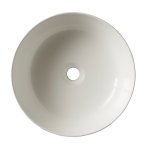 Vasque � poser ronde diam�tre 41. 5 cm en c�ramique � bords fins