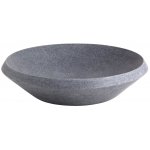 Vasque  poser ronde et plate en pierre